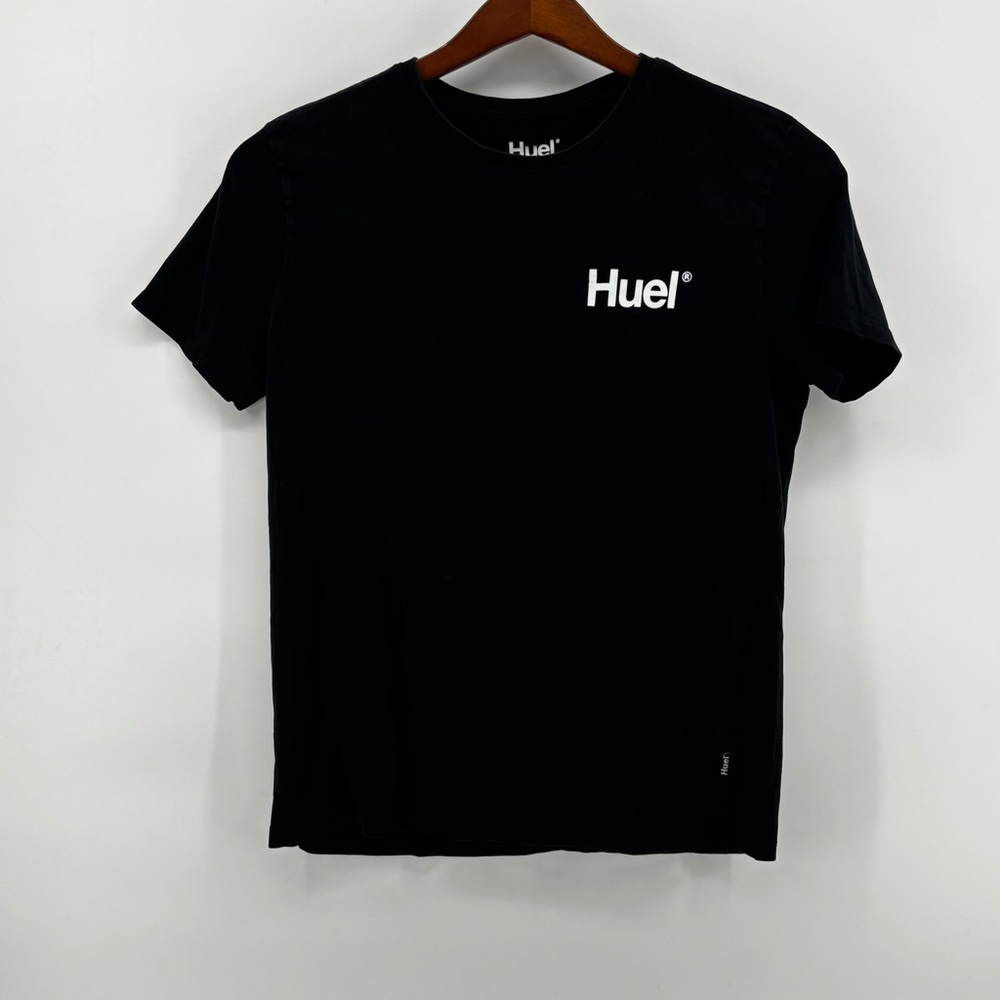 Huel Womens Black Short Sleeve Basic T-Shirt Size‎ LG